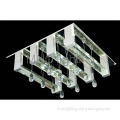 modern aluminum LED crystal ceiling lamp